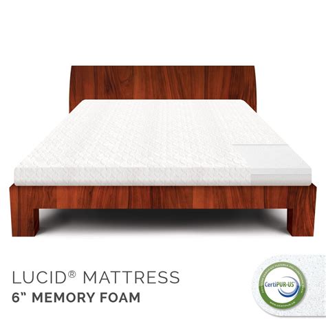 You must have something under the lucid mattress. LUCID by Linenspa 6 Memory Foam Mattress 100% CertiPUR ...