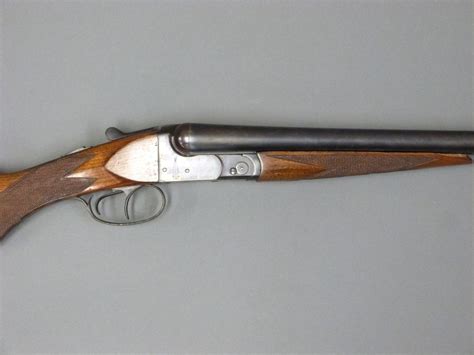 Bsa 12 Bore Side By Side Shotgun With Chequered Semi Pistol Grip And
