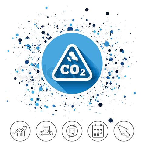 Co2 Carbon Dioxide Formula Sign Icon Chemistry Stock Vector Colourbox