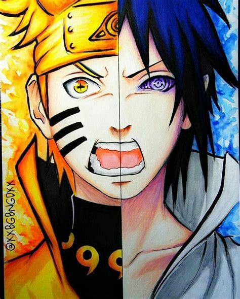 Two Anime Characters With Different Colored Eyes