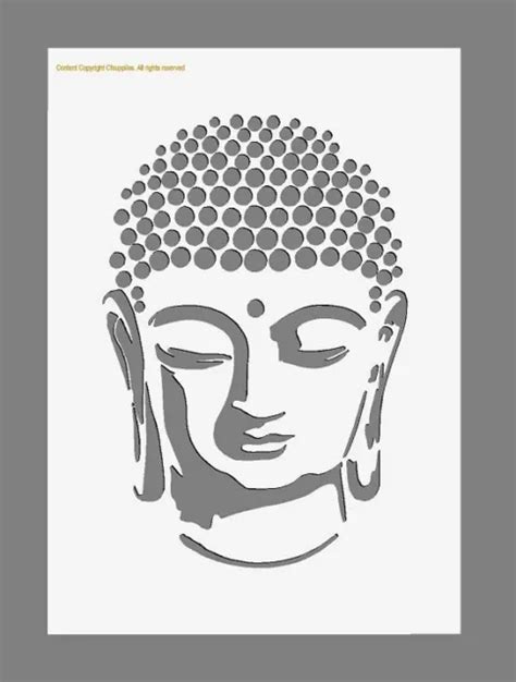 Mylar Stencil Buddha 125190 Micron A3a4a5 Sizes Wall Art Craft Diy