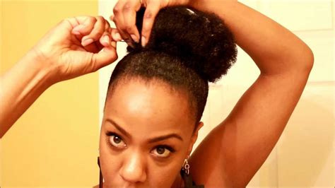 Tired of wearing your natural hair the same way? HOW I ACHIEVE A HIGH BUN; NATURAL HAIR #HOTD - YouTube