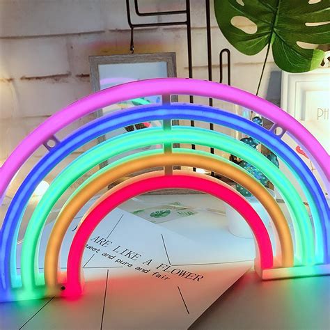 Bifi Leuke Rainbow Neon Sign Led Regenboog Lichtlamp Voor Dorm Decor