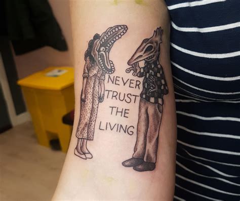 Repost Because I Forgot To Say The Artist My Beetlejuice Tattoo Done