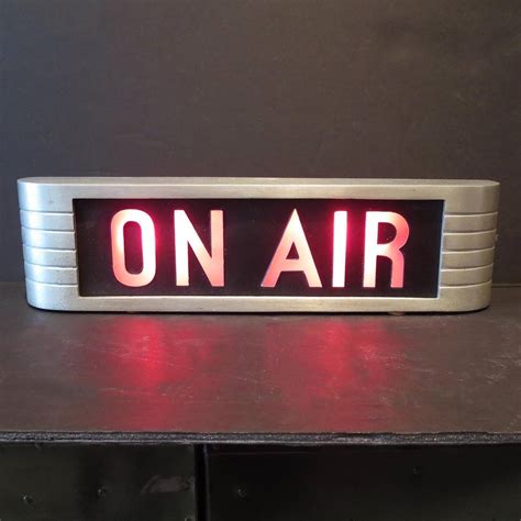 Rca Victor On Air Lighted Recording Sign At 1stdibs Vintage Rca On Air Sign Vintage On Air