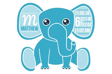 Baby Svg Birth Stats Svg Welcome Baby Svg Baby Birth Announcement Png