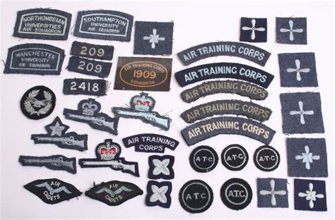 Selection Of Air Training Corps Insignia Including Warrant Officers