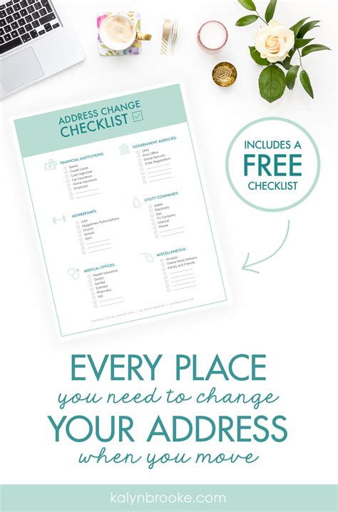 The Ultimate Change Of Address Checklist Printable
