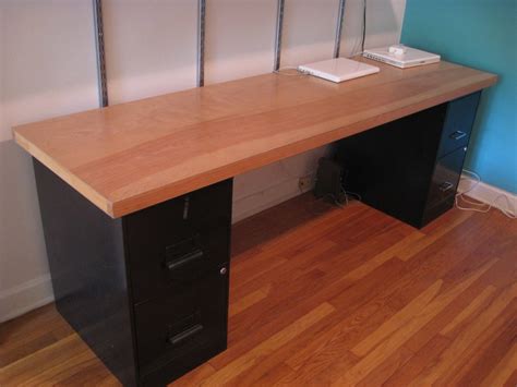 Solid Wood Door Desk 24 X 84 Desk Top 30 Metal Filing Flickr