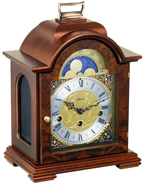 Oakside Classic Clocks Hermle 22864 030340 Debden Walnut Table Clock