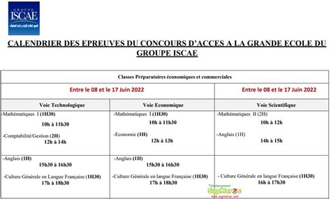 concours iscae 2022 2023 casablanca rabat moutamadris ma