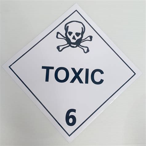 Hazardous Materials Placard Toxic Class Marair