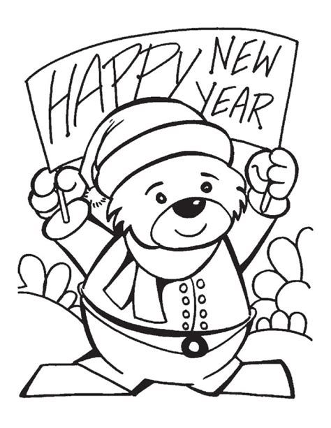 New Years Eve Coloring Pages Free Printable at GetDrawings | Free download