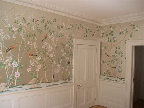 free download gorgeous green dining room de gournay wallpaper takes center stage [1600x1199] for