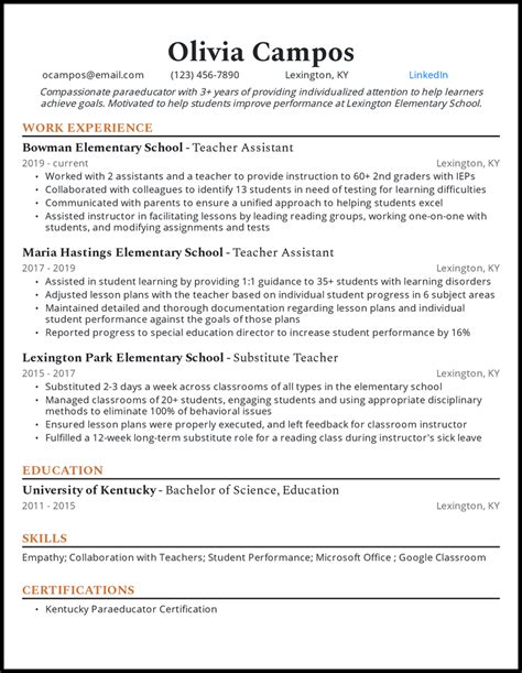 15 Teacher Resume Examples That Worked In 2023