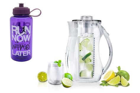 Fruit Infuser Water Pitcher And 32oz Sports Bottle With Attitude