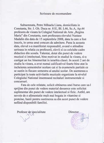 Model Scrisoare De Recomandare De La Un Profesor - Scrisoare Blog