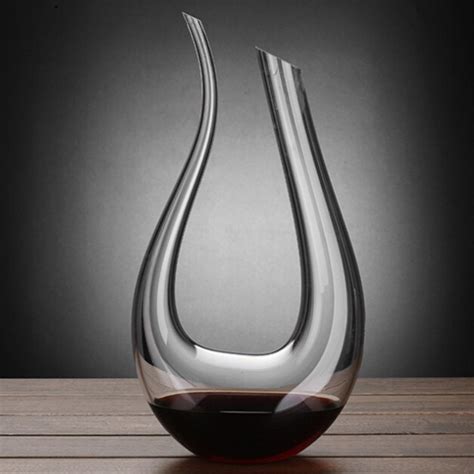 Handmade Crystal Red Wine Pourer Glass Decanter Brandy Decant Set Jug