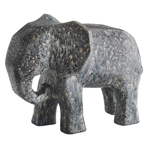 Dunston Grey Ceramic Elephant Object Ceramic Elephant Grey Ceramics