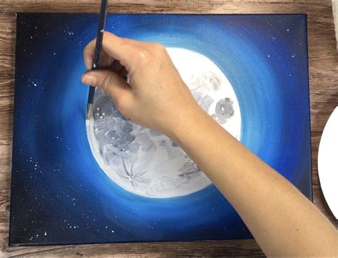 Moon Painting Step By Step Acrylic Painting Tutorial With Pictures