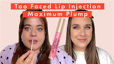 Too Faced Lip Injection Maximum Plump REVIEW Cosmopolitan UK YouTube