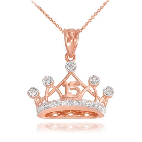 Rose Gold Crown Quinceanera 15 Anos Cz Ring