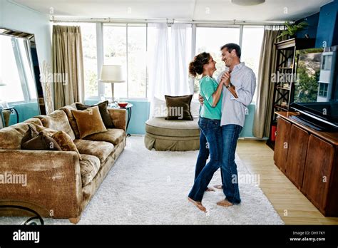 Mature Woman Dancing Livingroom Hi Res Stock Photography And Images Alamy