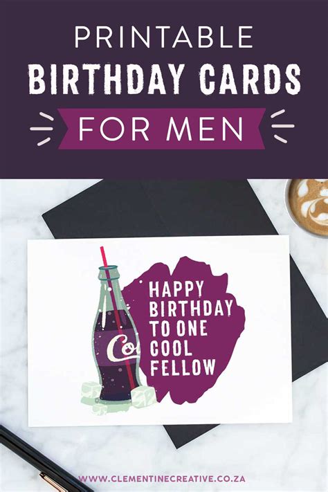 Understandably, they might have a bad attitude about this, and one of. Printable Birthday Cards for Him {Premium} | Stay Cool