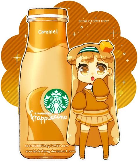 Starbucks Sorority Caramel Frappuccino By Scarletdestiney Cute Food