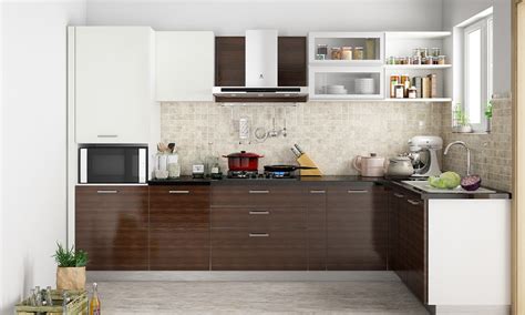 Wooden Modular Kitchen Designs With Wood Finish Design Cafe