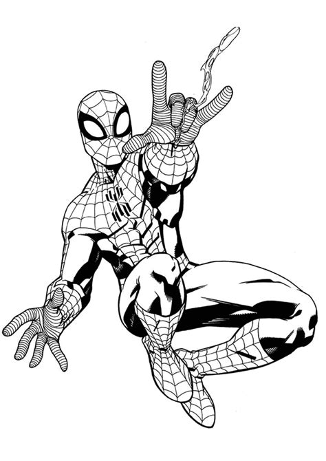 Spiderman coloring pages for kids. Spiderman Coloring Pages | Free download on ClipArtMag