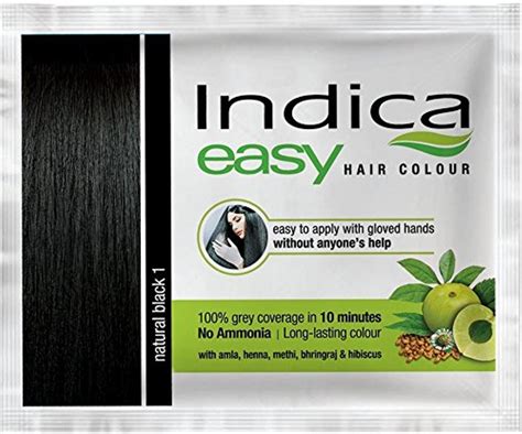 Pc Indica Easy Minutes Herbal Hair Color Shampoo Base Natural