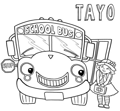 Tayo The Little Bus Coloring Pages Coloring Home