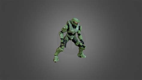 Master Chief Halo Spartan Pose Download Free 3d Model By Catgirl