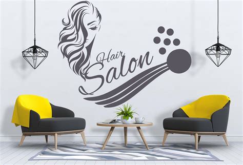 Beauty Salon Decal Hair Salon Wall Vinyl Decal Fashion Style Etsy In 2021 Salon Decals