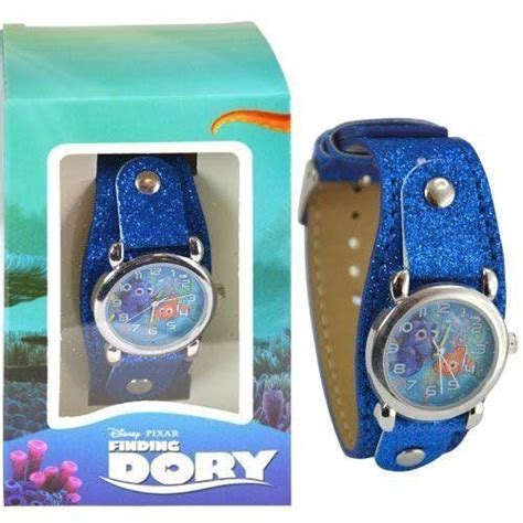 Finding Dory Watch With Metal Face And Glitter Band Disney Finding Dory
