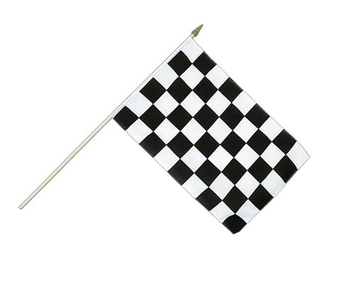 Hand Waving Flag Checkered 12x18 Royal Flags