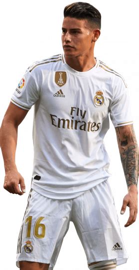 James Rodriguez Real Madrid Football Render Footyrenders