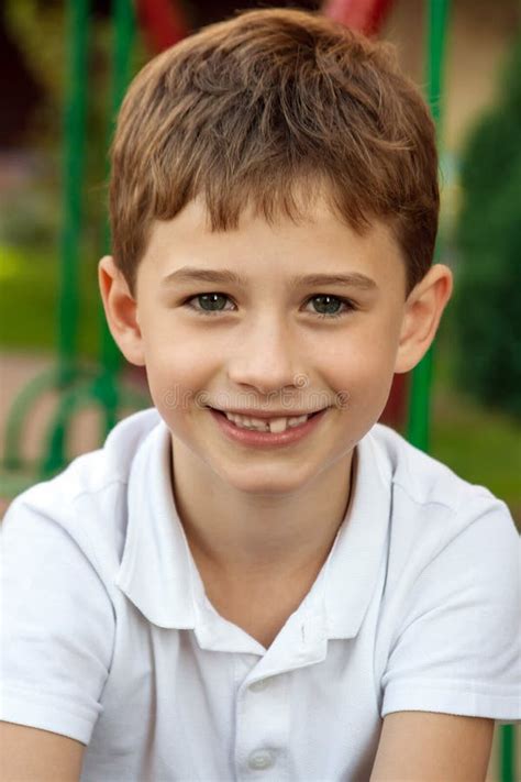Portrait Of Happy Boy Stock Image Image Of Happy Laugh 27360419