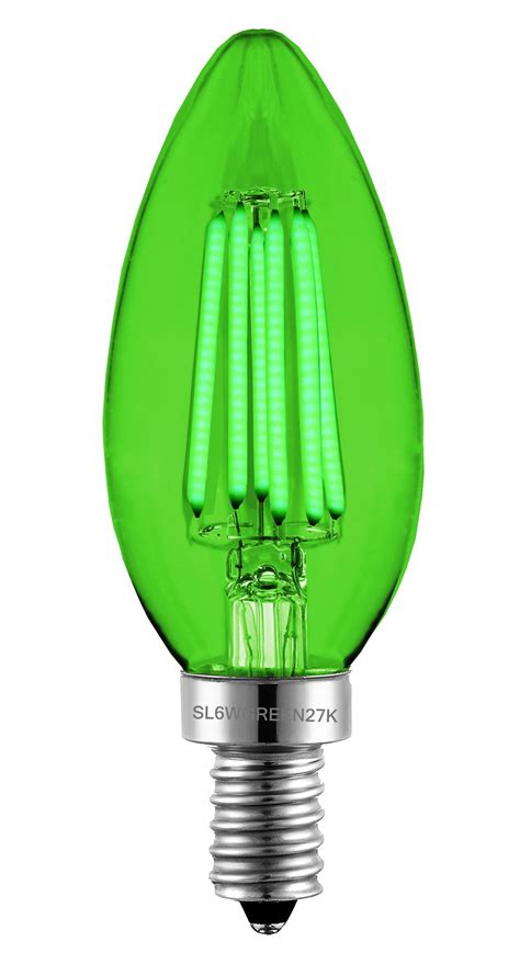 Green 6 Watt Filament Led Torpedo 4 Pack Sleek Lighting
