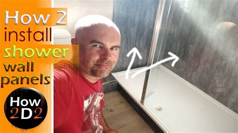 How To Install Shower Wall Boards Bathroom Panels Fitting Splashback Youtube