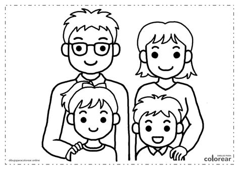 Dibujo Para Colorear Leer Familia Dibujos Para Imprimir Gratis Images