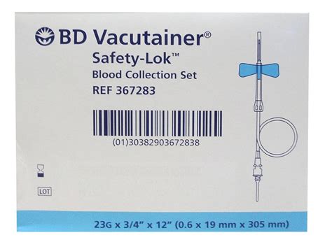 G BD Vacutainer Blood Collection Set Butterfly Needles Box