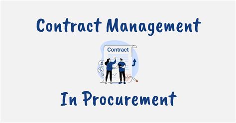 Master Effective Contract Management In Procurement