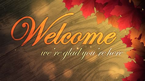 Church Motion Background Autumn Welcome 02