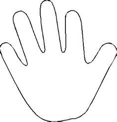 Outline of a child s hand. Pin by Muse Printables on Printable Patterns at ...