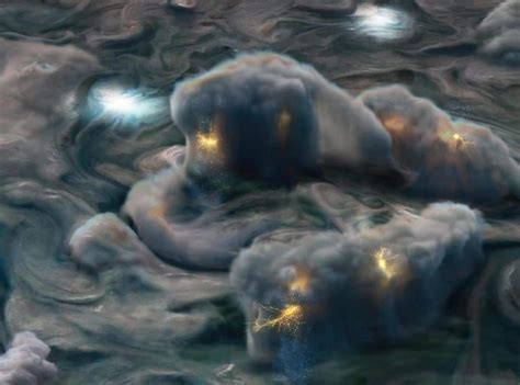 Nasa Takes Incredible Footage Of Jupiters Lightning Storms Video