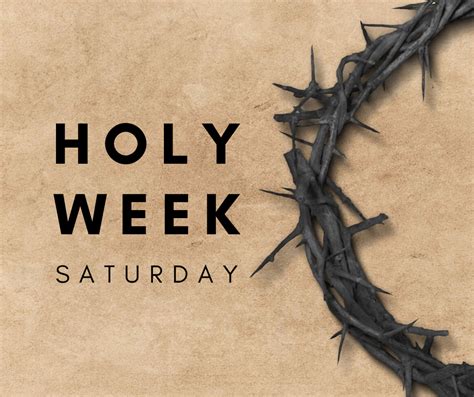 Holy Week Saturday Legacurry Presbyterian Church