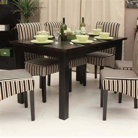 Bench dining room table set kitchen. Funky Dining room set | Dark wood dining table, Wood ...