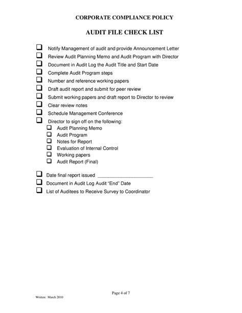 Corporate Compliance Policy Template In Word And Pdf Formats Page 4 Of 7